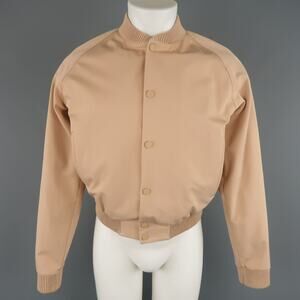 CALVIN KLEIN COLLECTION Spring 2015 Runway 38 Blush Nude Tan Bomber Jacket